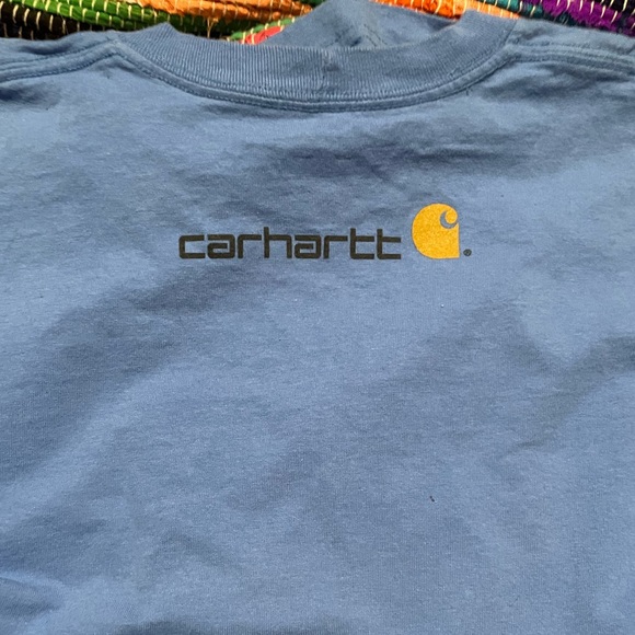 Men’s Blue Carhartt tee Size:medium - Picture 3 of 3